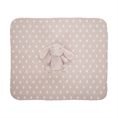 NAPPY blanket with toy 90x75 cm PINK